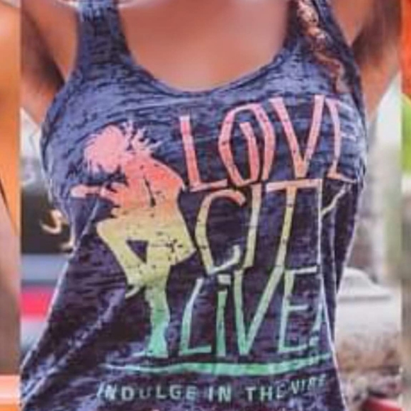Love City Live Black/charcoal tank, S - Picture 5 of 11